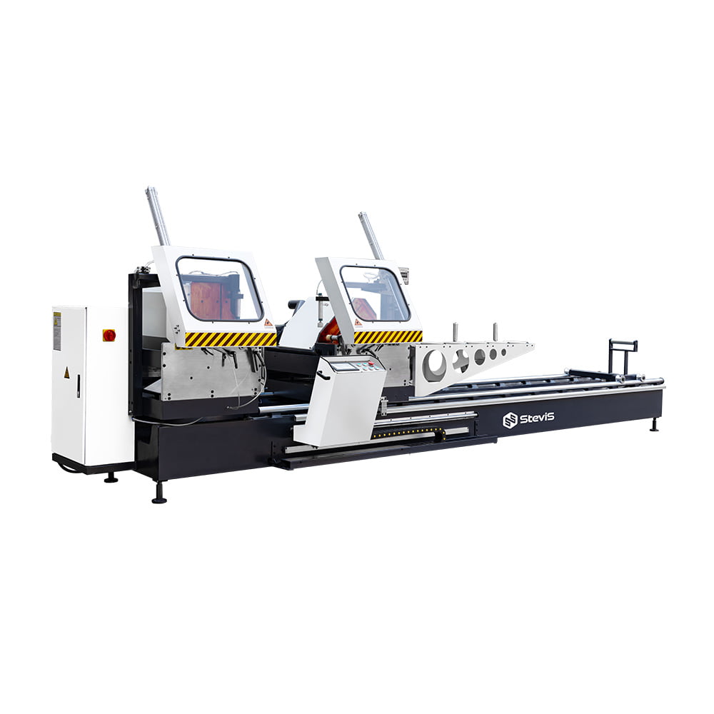 Double head aluminum profile circular saw cutting machine - Stevis